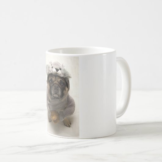 Mops Kaffeetasse (VorderseiteRechts)