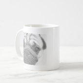 Mops Kaffeetasse (Vorderseite Links)