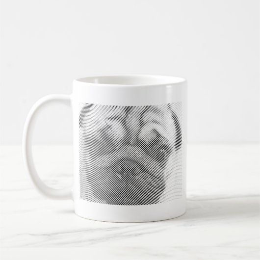 Mops Kaffeetasse (Links)
