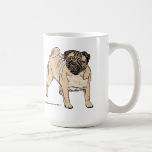 Mops Kaffeetasse (Rechts)