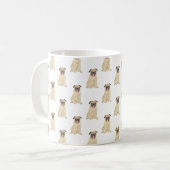 Mops Kaffeetasse (Vorderseite Links)