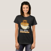 Mops-Kaffeetasse T-Shirt (Vorne ganz)
