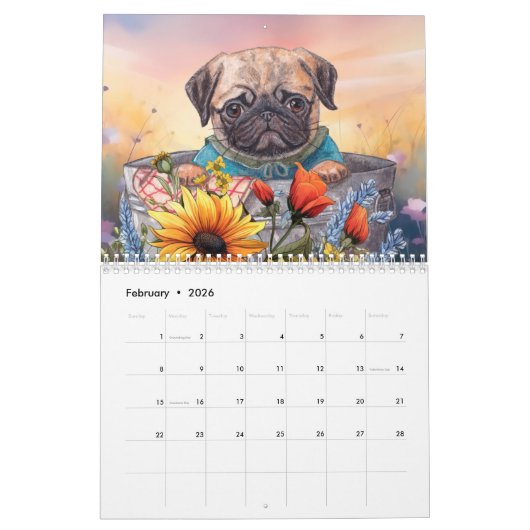 Mops Kalender (Feb 2026)
