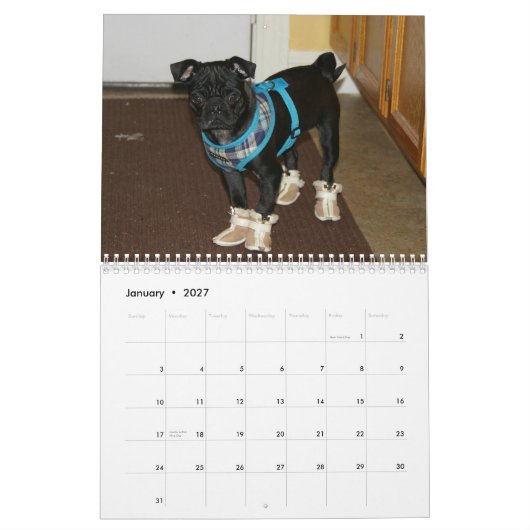 Mops-Kalender 2012 Kalender (Jan 2027)