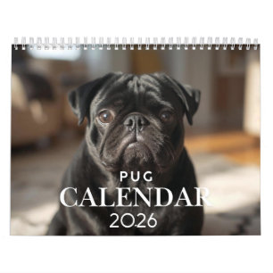 Mops-Kalender 2026 - 12-monatiger Wallfahrtskalend Kalender