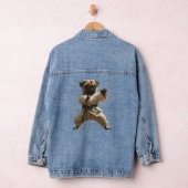 Mops Karate Schule Jeansjacke (Hangar)