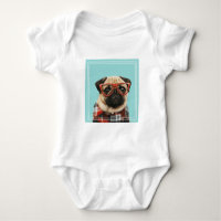 Mops Kariert Shirt