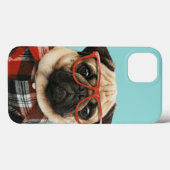 Mops Kariert Shirt Case-Mate iPhone Hülle (Rückseite (Horizontal))