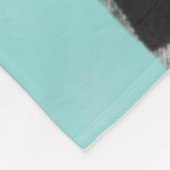 Mops Kariert Shirt Fleecedecke (Ecke)