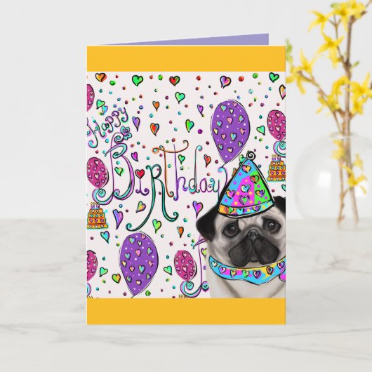 MOPS KARTE (Gelbe Blume)