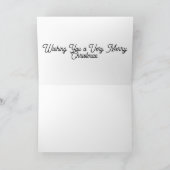 Mops & Katze - Weihnachtskarte Karte (Innenseite)