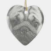 Mops Keramik Ornament (Rechts)