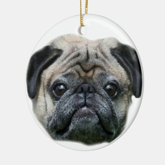 Mops Keramikornament (Links)