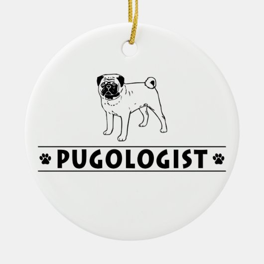 Mops Keramikornament (Vorne)