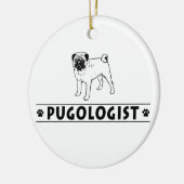 Mops Keramikornament (Links)