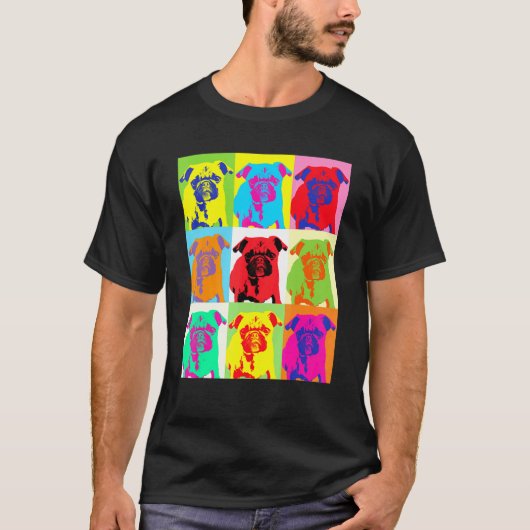 Mops Kinder Mops Mops Männer Damen Mops T-Shirt (Vorderseite)