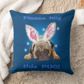 Mops Kissen doppelseitig zweifarbiges Kissen (Decke)