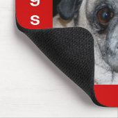 Mops & Kisses Mousepad (Ecke)