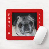 Mops & Kisses Mousepad (Mit Mouse)