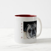 Mops & Kisses Tasse (VorderseiteRechts)