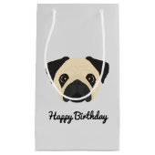Mops Kleine Geschenktasche Geschenktüte (Vorderseite)