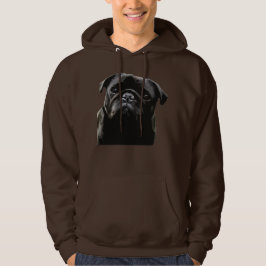 Mops-Klugheits-Schwarz-Mops Hoodie