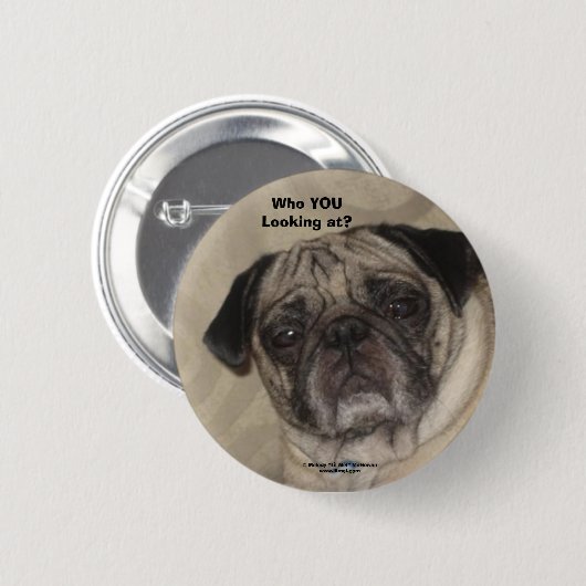 Mops-Knopf Button (Vorne & Hinten)