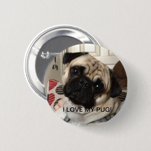 Mops-Knopf Button (Vorne & Hinten)