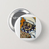 Mops Koch Button (Vorne & Hinten)