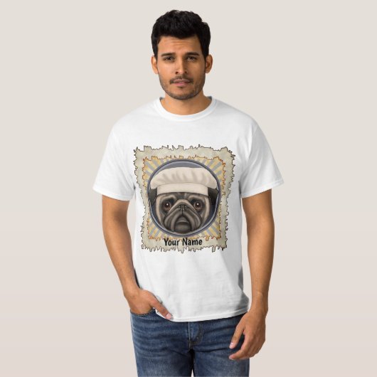Mops Koch-Hemd T-Shirt (Vorne ganz)