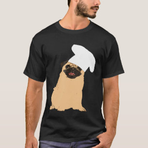 Mops-Koch  Süßer Hund mit Kochmütze-Shirt T-Shirt