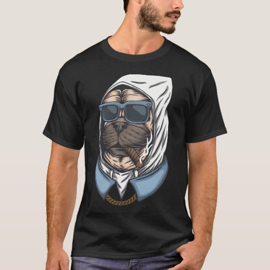 Mops König T-Shirt (Vorderseite)