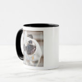 Mops-Kopfneigung Tasse (Vorderseite Links)