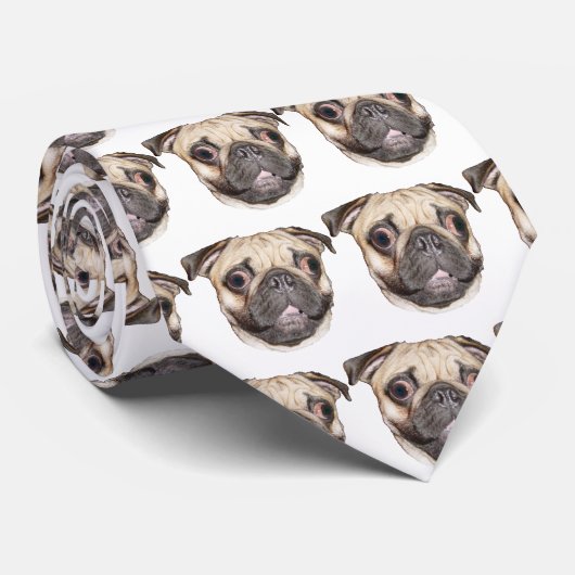 Mops Krawatte (Gerollt)