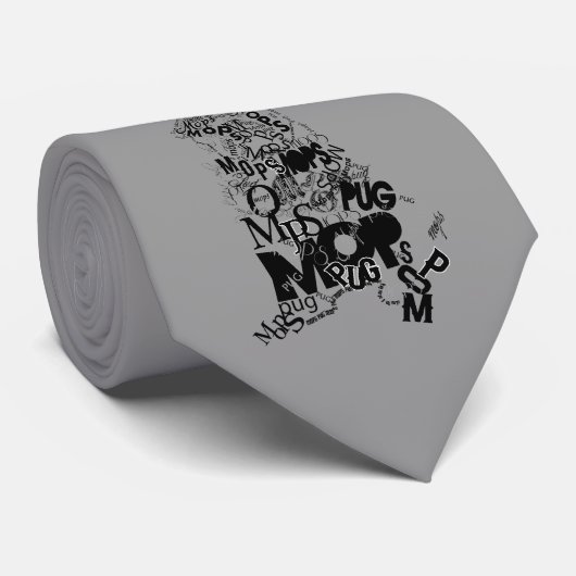 Mops Krawatte (Gerollt)