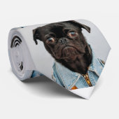 Mops-Krawatte Krawatte (Gerollt)