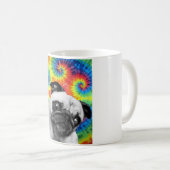 Mops-Krawatten-Tasse Kaffeetasse (VorderseiteRechts)