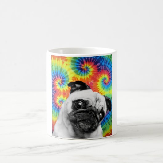 Mops-Krawatten-Tasse Kaffeetasse (Mittel)