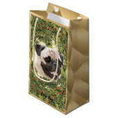 Mops Kreath Kleine Geschenktüte (Vorderseite Schrägansicht)