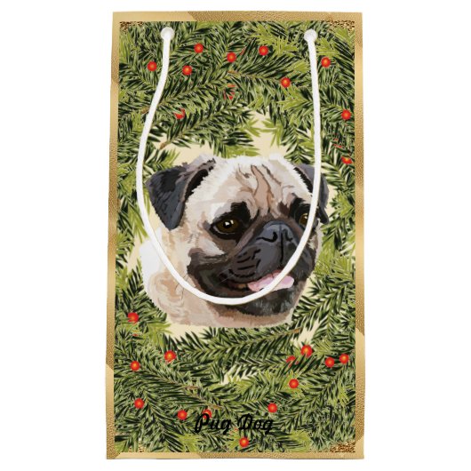 Mops Kreath Kleine Geschenktüte (Vorderseite)