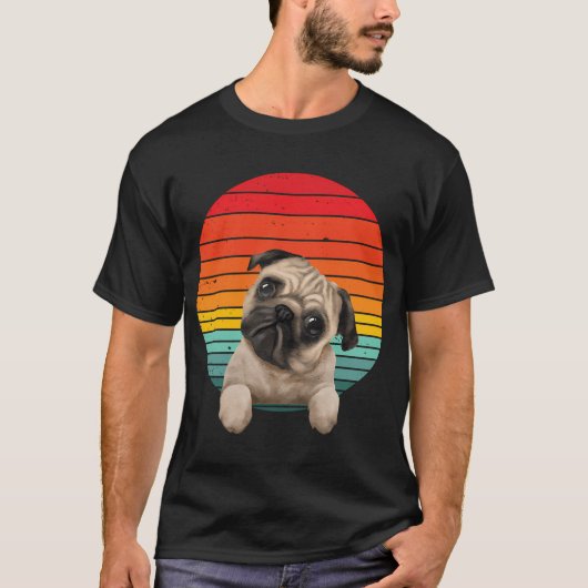 Mops-Kreis T-Shirt (Vorderseite)