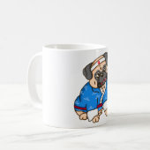Mops Kunai Kaffeetasse (Vorderseite Links)