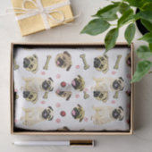 Mops Kunst Seidenpapier (Geschenk)
