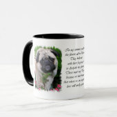 Mops Kunstgeschenke Tasse (Vorderseite Links)