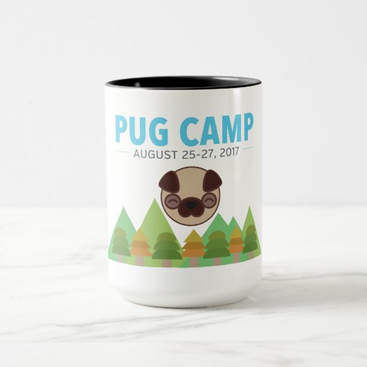 Mops-Lager-Kaffee-Tee Tasse (Zentrum)