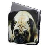 Mops Laptopschutzhülle (Vorderseite Links)