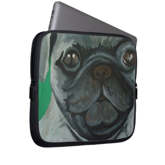 Mops Laptopschutzhülle (Vorne Rechts)