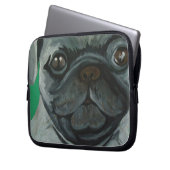 Mops Laptopschutzhülle (Vorderseite Links)