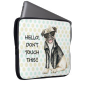 Mops Laptopschutzhülle (Vorne Rechts)