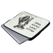 Mops Laptopschutzhülle (Vorne Knopf)